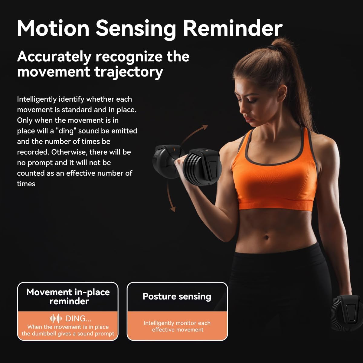 Smart Adjustable Dumbbell Set with Stand – Quick-Adjust 25LB Pair (Voice + Motion Sensors)