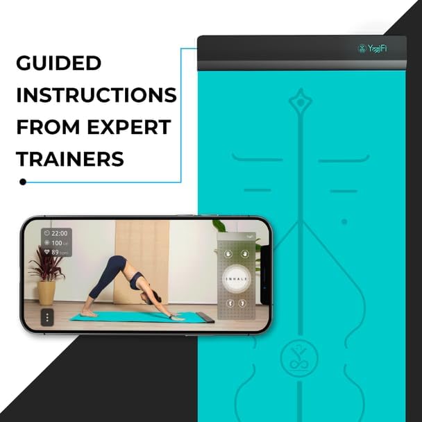 YogiFi Smart Yoga Mat AI Powered Non Slip Travel Yoga Mat 6mm Thick