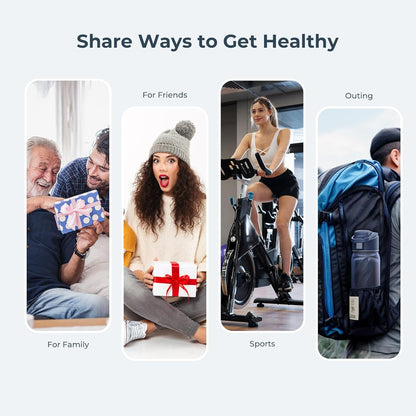 Boost Lite Smart Water Bottle with Hydration Reminder 32 oz BPA Free Blue