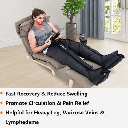Longest Air Compression System Legs and Arms Massager for Circulation and Recovery Medium