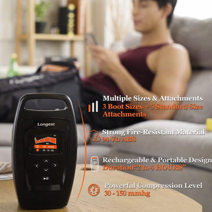 Longest Air Compression System Legs and Arms Massager for Circulation and Recovery Medium