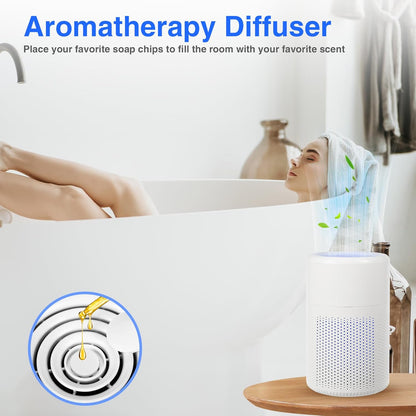 Smart Mini Air Purifier for Bedroom and Home Personal Desk Cleaner